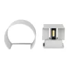 LED fali lámpa 6W 3000K IP65 Fel/Le Állítható fényszög Szürke Kerek BRIDGELUX CHIP VT-756 V-TAC
