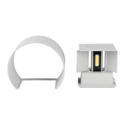 LED fali lámpa 6W 3000K IP65 Fel/Le Állítható fényszög Szürke Kerek BRIDGELUX CHIP VT-756 V-TAC