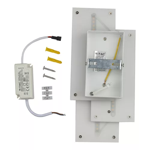 LED fali lámpa 12W 3000K IP20 szürke VT-712 V-TAC