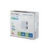 LED fali lámpa 4W 3000K IP65 4-Light White Square VT-704 V-TAC