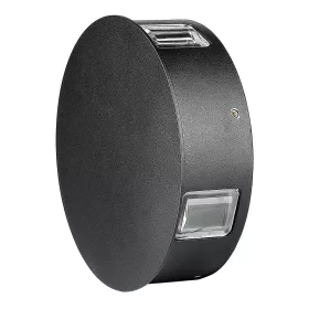   LED fali lámpa 4W 4000K IP65 4 világos fekete kerek VT-706 V-TAC