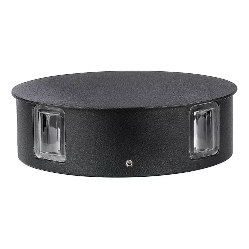 LED fali lámpa 4W 4000K IP65 4 világos fekete kerek VT-706 V-TAC