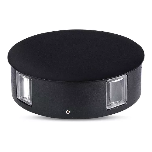 LED fali lámpa 4W 4000K IP65 4 világos fekete kerek VT-706 V-TAC