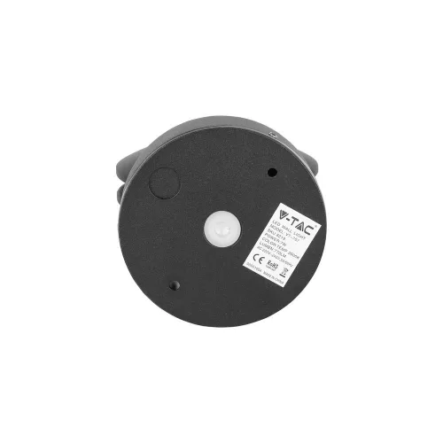 LED oldalfali lámpa 7W 3000K IP65 360°-ban forgatható fekete VT-707 V-TAC