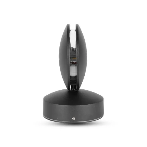 LED oldalfali lámpa 7W 3000K IP65 360°-ban forgatható fekete VT-707 V-TAC