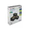 LED fali lámpa 9W 4000K IP20 Fekete VT-709 V-TAC