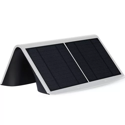 7W LED szolár oldalfali lámpa 4000K mozgásérzékelővel fehér + fekete VT-767-7 V-TAC