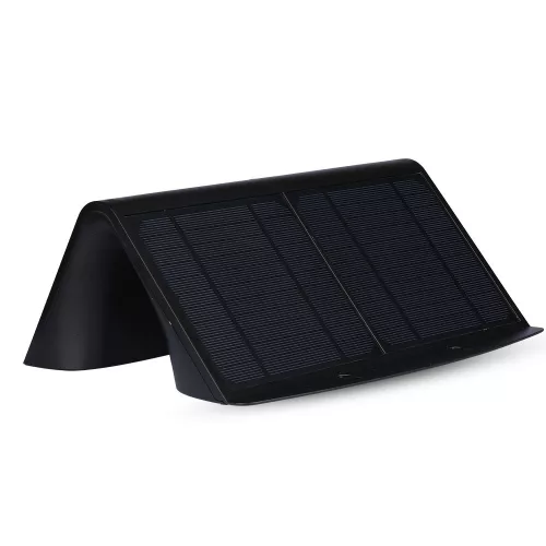 LED 7W napelemes fali lámpa 4000K mozgásérzékelővel fekete VT-767 V-TAC