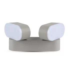   LED fali lámpa 12W 3000K IP65 350°-ban forgatható duplaszürke VT-814 V-TAC