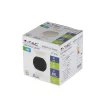 LED fali lámpa 6W 4000K IP65 felső/alsó gömb fekete VT-836 V-TAC