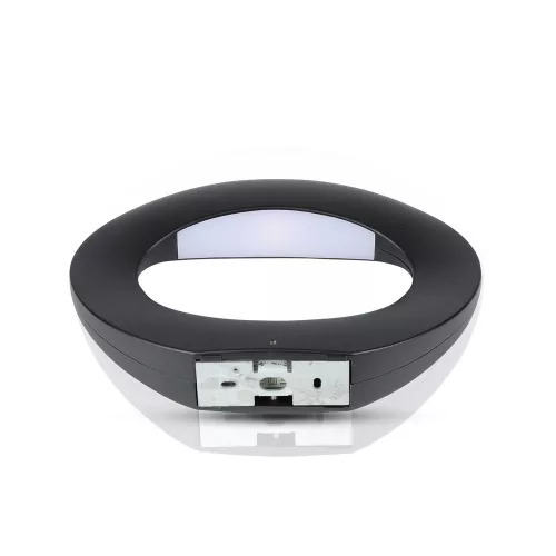 LED fali lámpa 10W 4000K IP65 ovális fekete VT-811 V-TAC