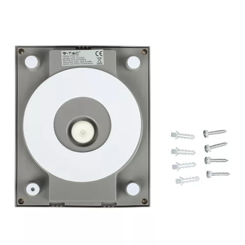 LED fali lámpa 12W 6400K IP65 Cube Grey VT-822 V-TAC