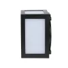LED fali lámpa 12W 3000K IP65 Cube Black VT-822 V-TAC