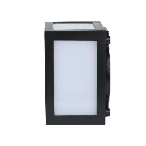 LED fali lámpa 12W 3000K IP65 Cube Black VT-822 V-TAC