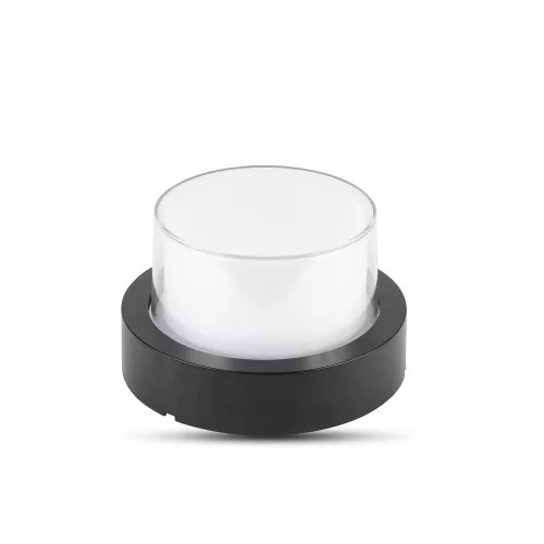 LED fali lámpa 12W 3000K IP65 fekete kerek VT-828 V-TAC