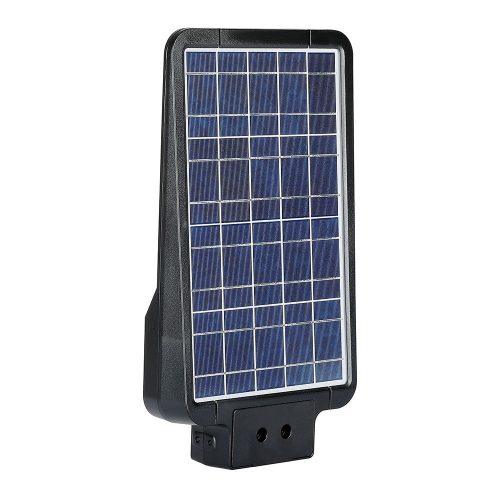 Solar utcai lámpa LED 15W 6000K mozgásérzékelővel fekete IP65 VT-ST15 V-TAC
