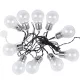 Solar Garden Girland dekoratív LED 10x10W 3000K IP54 VT-71010 V-TAC