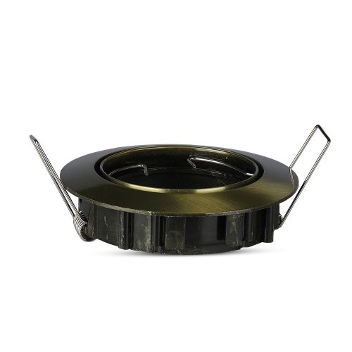 Süllyesztett mennyezeti rögzítő GU10 fűzőlyukkal, kerek arany VT-779 V-TAC