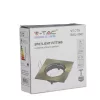 Süllyesztett mennyezeti lámpatest GU10 négyzet alakú arany VT-779 V-TAC