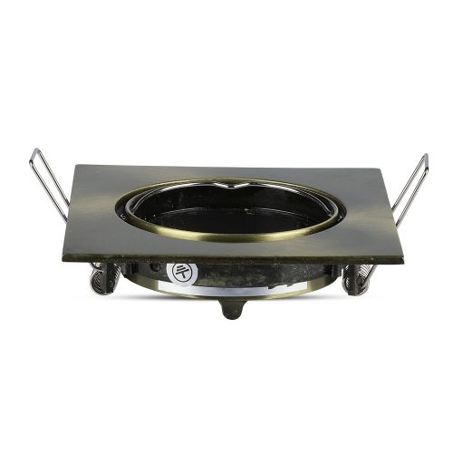 Süllyesztett mennyezeti lámpatest GU10 négyzet alakú arany VT-779 V-TAC