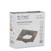 Süllyesztett mennyezeti lámpatest GU10 Négyzet barna VT-779 V-TAC