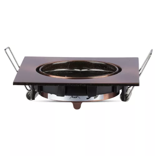 Süllyesztett mennyezeti lámpatest GU10 Négyzet barna VT-779 V-TAC