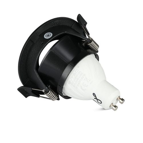 Süllyesztett mennyezeti lámpatest GU10 fűzőlyukkal, kerek fehér/rózsa arany VT-873 V-TAC