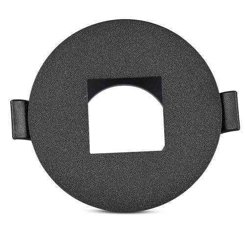 Süllyesztett mennyezeti rögzítő GU10 fűzőlyukkal, kerek fekete VT-883 V-TAC