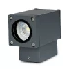 Kerti lámpa homlokzati lámpatest fali lámpa GU10 felső/alsó sötétszürke matt VT-841 V-TAC