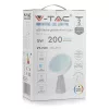 LED tükör asztali lámpa 5W 3000K újratölthető fehér VT-7905 V-TAC