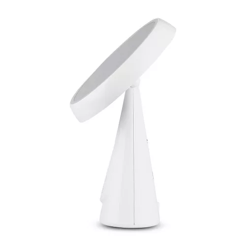 LED tükör asztali lámpa 5W 3000K újratölthető fehér VT-7905 V-TAC