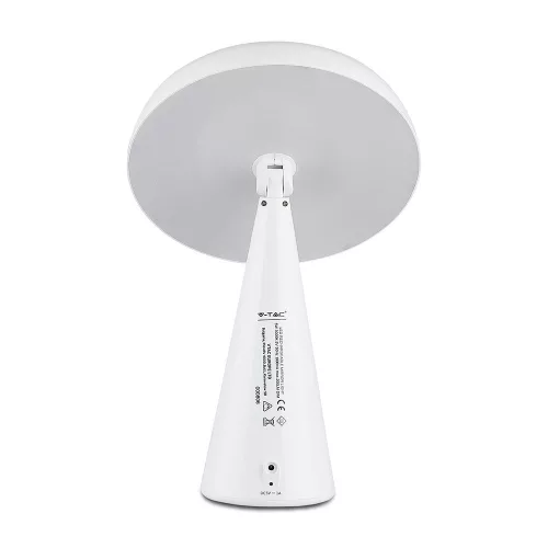 LED tükör asztali lámpa 5W 3000K újratölthető fehér VT-7905 V-TAC