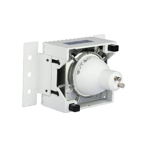 Süllyesztett mennyezeti lámpatest GU10 fűzőlyuk négyzet fehér/króm VT-890 V-TAC