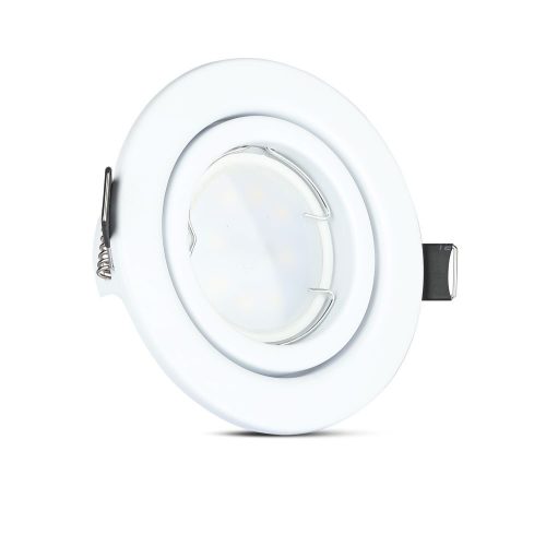 3x süllyesztett fehér lámpatest + GU10 LED izzó 5W 3000K VT-3333 V-TAC készlet