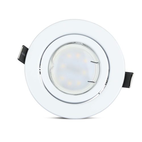 3x süllyesztett fehér lámpatest + GU10 LED izzó 5W 3000K VT-3333 V-TAC készlet