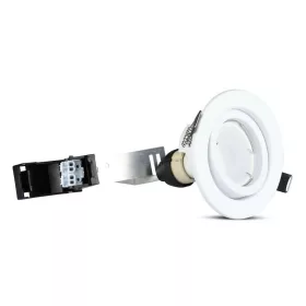   3x süllyesztett fehér lámpatest + GU10 LED izzó 5W 4000K VT-3333 V-TAC készlet