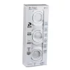 3x süllyesztett fehér lámpatest + GU10 LED izzó 5W 4000K VT-3333 V-TAC készlet