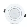 3x süllyesztett fehér lámpatest + GU10 LED izzó 5W 4000K VT-3333 V-TAC készlet
