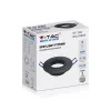 Mennyezeti lámpatest süllyesztett GU10 kerek fekete VT-782 V-TAC