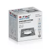 Süllyesztett mennyezeti lámpatest GU10 négyzet alakú szatén nikkel 2 db VT-817 V-TAC