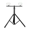 Dupla állvány állvány LED-es reflektorokhoz TRIPOD IP65 fekete VT-41150B V-TAC