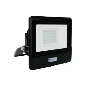   LED reflektor 20W 1510lm 4000K IP65 Fekete tompa, mozgásérzékelővel és CUT-OFF funkcióval Samsung Chip VT-128S-B V-TAC