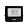 LED reflektor 20W 1510lm 4000K IP65 Fekete tompa, mozgásérzékelővel és CUT-OFF funkcióval Samsung Chip VT-128S-B V-TAC