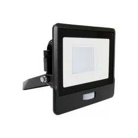  LED reflektor 30W 2340lm 6500K IP65 Fekete tompa, mozgásérzékelővel és CUT-OFF funkcióval Samsung Chip VT-138S-B V-TAC