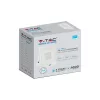 LED reflektor 50W 4000lm 3000K IP65 Fehér tompa, mozgásérzékelővel és CUT-OFF funkcióval Samsung Chip VT-158S-W V-TAC