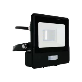   LED reflektor 10W 735lm 4000K IP65 Fekete mozgásérzékelővel és CUT-OFF funkcióval Samsung Chip VT-118S-1-B V-TAC