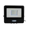 LED reflektor 20W 1510lm 4000K IP65 Fekete mozgásérzékelővel és CUT-OFF funkcióval Samsung Chip VT-128S-1-B V-TAC