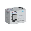 LED reflektor 30W 2340lm 6500K IP65 Fekete mozgásérzékelővel és CUT-OFF funkcióval Samsung Chip VT-138S-1-B V-TAC