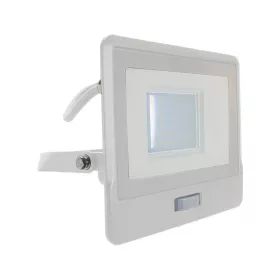   LED reflektor 30W 2340lm 6500K IP65 Fehér mozgásérzékelővel és CUT-OFF funkcióval Samsung Chip VT-138S-1-W V-TAC