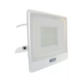   LED reflektor 50W 4000lm 3000K IP65 Fehér mozgásérzékelővel és CUT-OFF funkcióval Samsung Chip VT-158S-1-W V-TAC